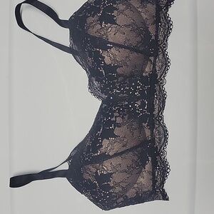 ThirdLove All Day Lace Wireless Bra In Black MEDIUM